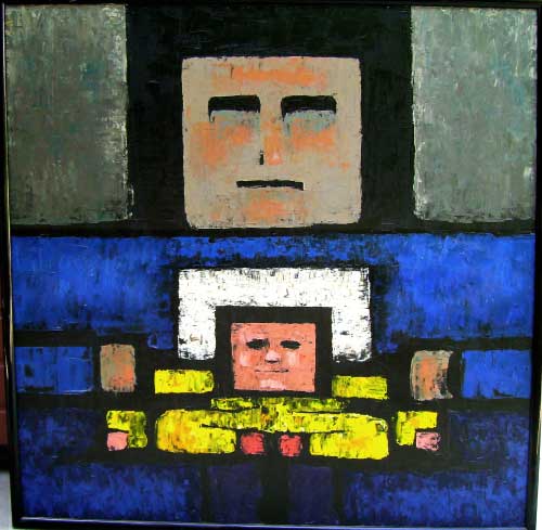 Kachina-Madonna, 1970, Oil on canvas, (48"x48")